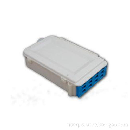 FTTx indoor fiber optic terminal box , 12 ports ABS for wal